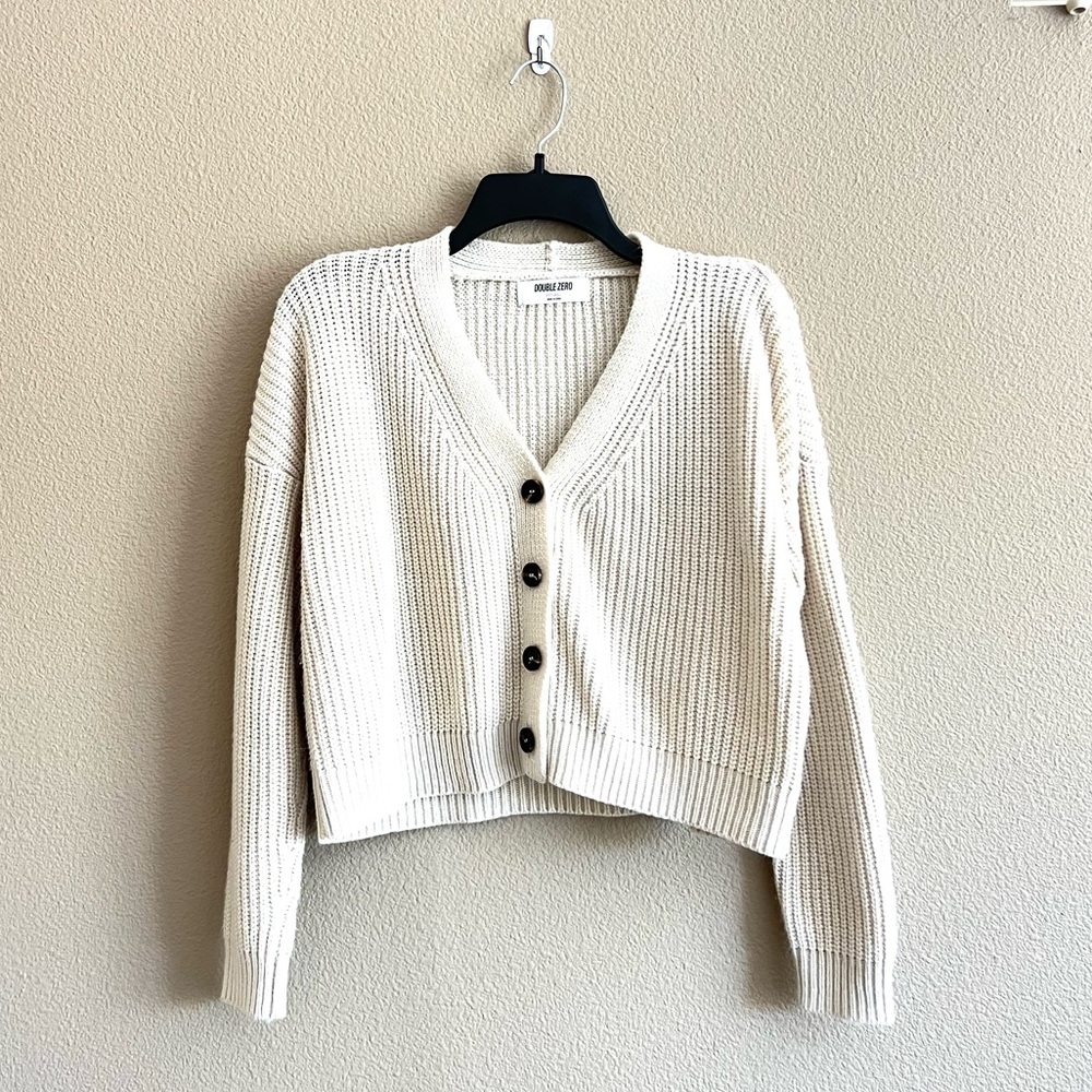 COPY - Beige Crop Cardigan
